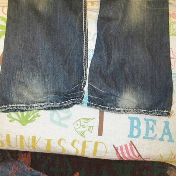 Vtg BIG STAR Men's JEANS Size 33x30 VOYAGER Relaxed Straight FLAP Denim Y2K 90s - Picture 11 of 12